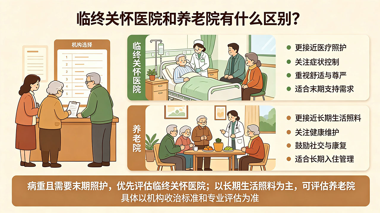 临终关怀医院和养老院有什么区别?