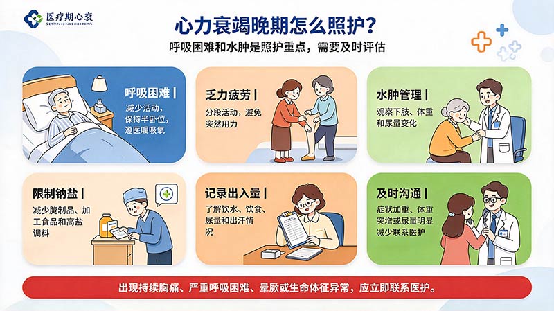 心力衰竭晚期怎么照护？终末期心衰的呼吸困难、水肿与决策