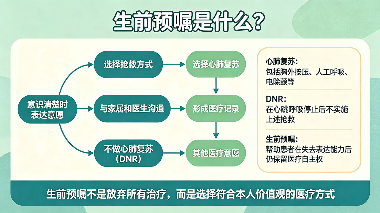 生前预嘱是什么?“不做心肺复苏(DNR)”的意思与意义