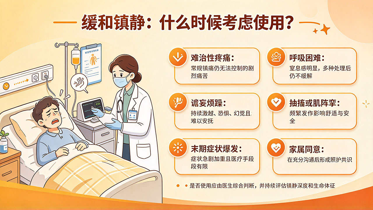临终关怀的「缓和镇静」：什么时候用、家属怎么理解