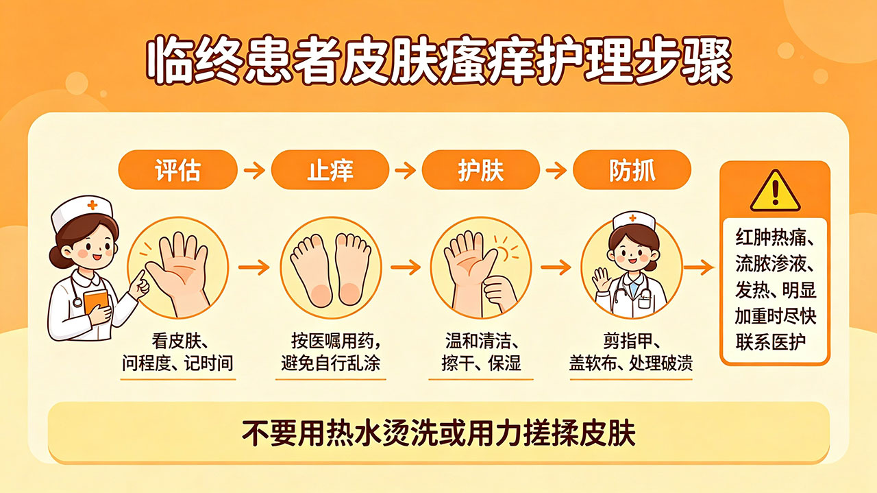 临终患者全身痒、抓破皮怎么办?皮肤瘙痒的原因与护理