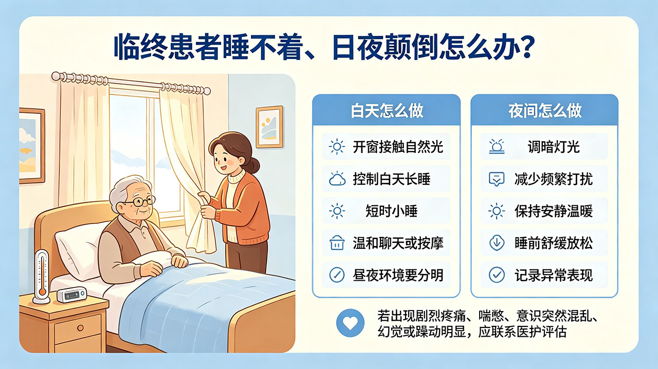 哈尔滨临终患者睡不着、日夜颠倒怎么办?睡眠问题处理指南