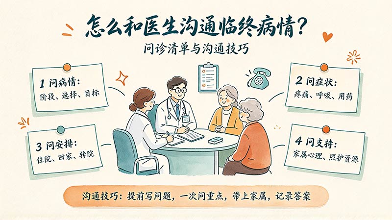 怎么和医生沟通临终病情?问诊清单与沟通技巧