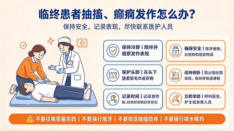 临终患者抽搐、癫痫发作怎么办？家属应急处理步骤