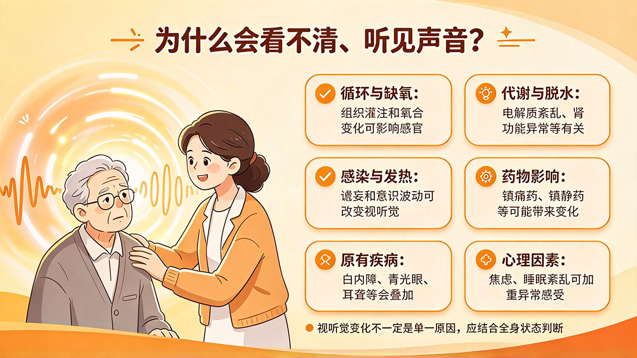 临终患者视力听力变化：看不清、听见声音是怎么回事？
