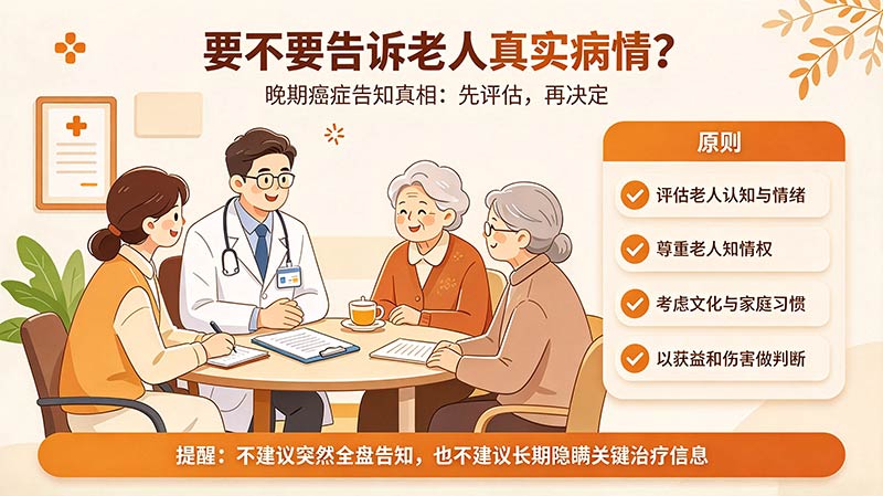 要不要告诉老人真实病情？晚期癌症「告知真相」的分寸与方法