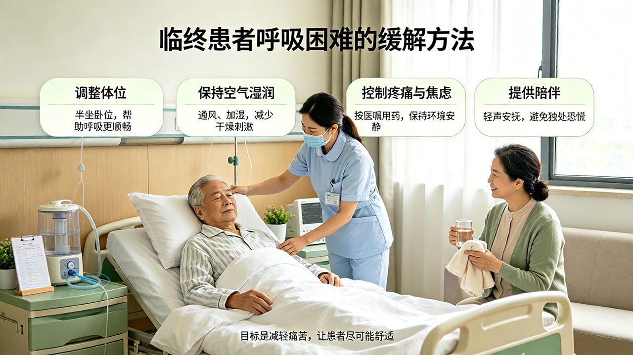 临终患者呼吸困难的缓解方法